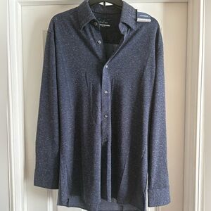 NEW Savile Row Comfort Knit Slim Fit Button Down Casual Shirt NWOT